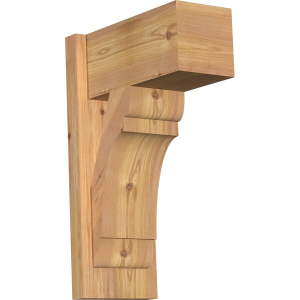 Ekena Millwork Olympic Block Smooth Outlooker, Western Red Cedar, 7 1/2"W x 14"D x 22"H OUT08X14X22OLY05SWR - main